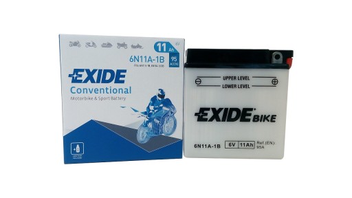 EXIDE МОТОЦИКЛОВЫЙ АККУМУЛЯТОР 6N11A-1B 6V 11AH