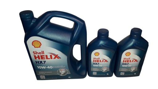 SHELL HELIX HX7 МАСЛО 10W40 5Л ФИЛЬТРЫ 4Л + 1Л