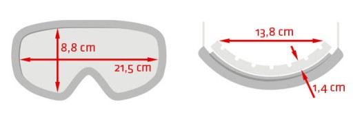 GOGLE NARCIARSKIE ARCTICA G-102B KAT. 2 Z PODWÓJNĄ SZYBĄ I LUSTRZANKĄ