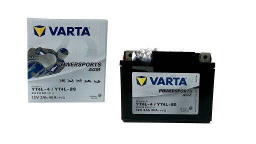 АККУМУЛЯТОР VARTA AGM YT4L-BS/T4L-BS 12В 3Ач 40А