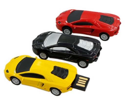 USB-ПЕРЕДНИК 16 ГБ LAMBO CAR ЖЕЛТЫЙ AUTO CAR