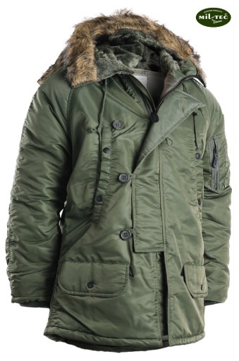 ALASKA PARKA N3B Базовая зимняя куртка OLIV - XS