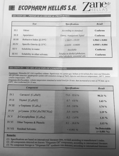 Масло орегано, 100%, от паразитов, кандида, Зейн