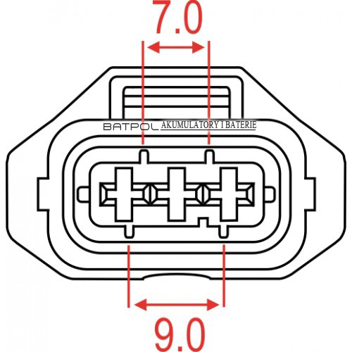 РАЗЪЕМ ИНЖЕКТОРА Z/3 DELPHI 3PIN 1928403870 JPT