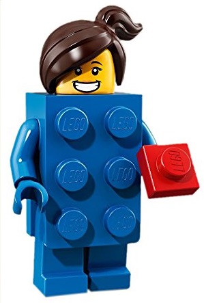 LEGO MINIFITURES SERIES 18 ФИГУРКА ДЕВУШКИ КИРПИЧНЫЙ КОСТЮМ 71021