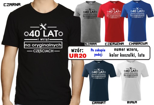 Koszulka prezent URODZINY 18 40 50 60 lat XXXL