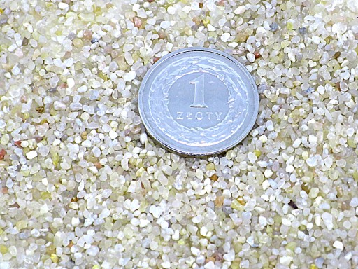 PIASEK KWARCOWY ŻWIREK BEŻOWY JASNO BRĄZOWY ODCIEŃ BRĄZOWY BEŻ fi.1mm 24 KG
