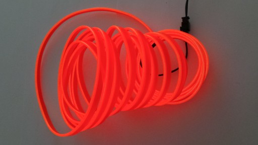 Оранжевое оптоволокно EL WIRE Ambient LED лента 5м