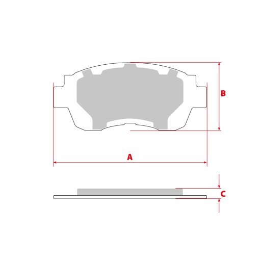 TARCZE KLOCKI T CITROEN C3 C4 DS3 PEUGEOT 207 208