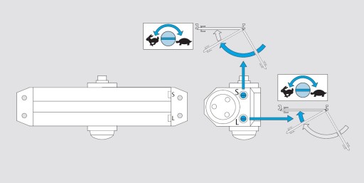 ДВЕРНОЙ ДОВОДЧИК ASSA ABLOY DC110 [4 ЦВЕТА НА ВЫБОР]