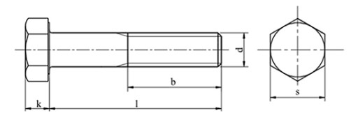 Винты M14x200 с шестигранной головкой 10,9 черные DIN 931 1 шт.