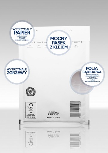 Koperty bąbelkowe ochronne C/13 AirPro 50 sztuk - I gatunek