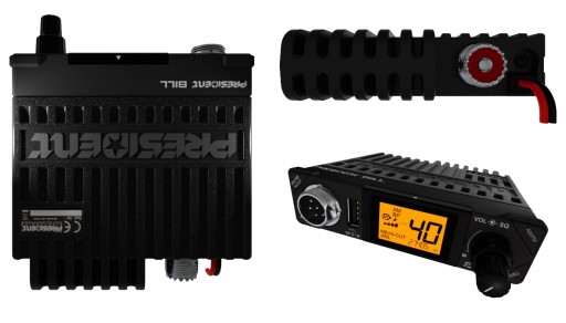 Крошечный CB Radio PRESIDENT BILL 2 II MINI ASC, самый маленький разъем A6P