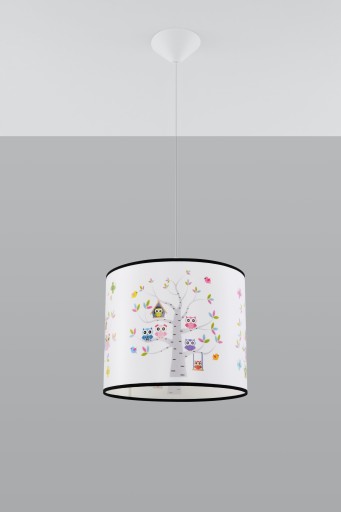 Lampa Wisząca SOWY 30 Oprawa sufitowy zwis abażur do Pokoju Dziecka LED E27