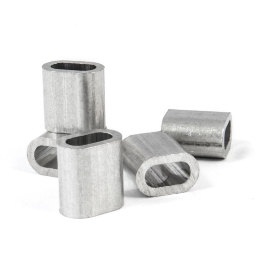 TULEJA ALUMINIOWA Złączka Zacisk linowy 3mm 50szt.