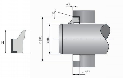 Кольцо скребковое 70х80х5/7 ЗЗ