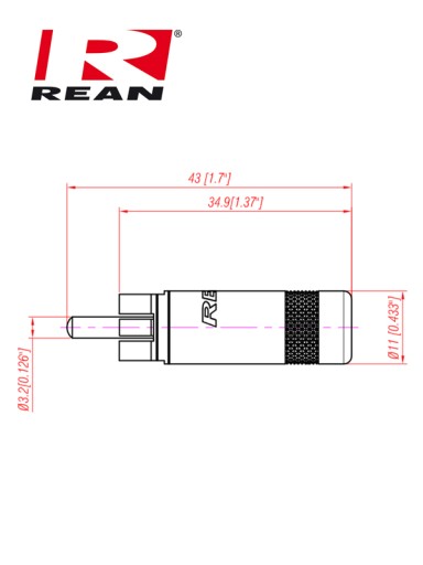 РАЗЪЕМ RCA CINCH, НИКЕЛИРОВАННЫЙ REAN / NEUTRIK NYS352B