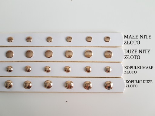 Pasek skóra do OBAG Moonlight z nitami ozdobnymi