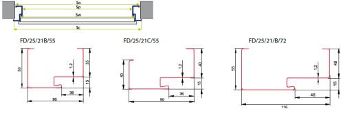 Drzwi zewnętrzne A9 80 72MM Ciepłe Ud=1,0 BETON