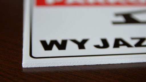 ZAKAZ WSTĘPU obiekt zamknięty pcv wejścia tablica