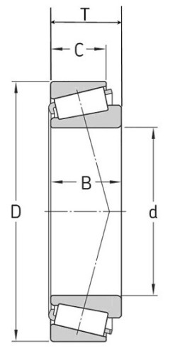 32208A Конический роликоподшипник ZVL 40x80x24,75