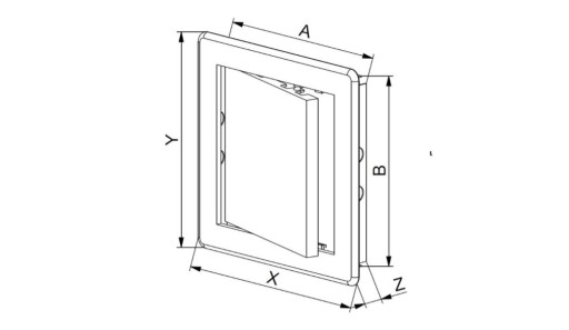 AWENTA INVISION DOOR DT22 10x10 КРЫШКА