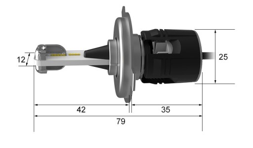 H4 LED MINI B6 CSP CANBUS ЛАМПЫ ПОКОЛЕНИЯ VI