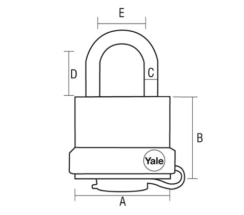 Водонепроницаемый навесной замок с крышкой из ПВХ, YALE 61