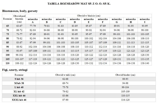 Biustonosz Mat Carmela M-053/22 65E Czarny