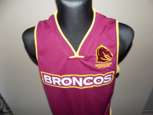 Мужская футболка для регби NRL Brisbane Broncos S новая