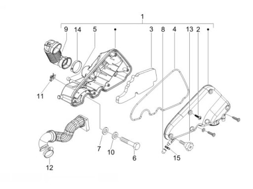 ВОЗДУШНЫЙ ФИЛЬТР PIAGGIO FLY LIBERTY VESPA LX S X8