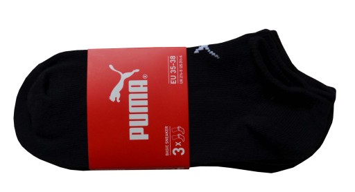 Носки Puma 201103001-200 черные размер 35-38