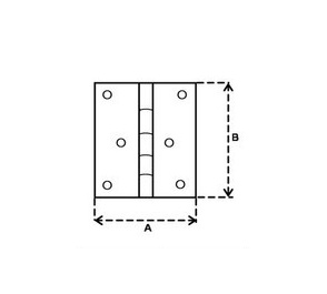 ПЕТЛЯ МЕБЕЛЬНАЯ ПОКРЫТАЯ 40 x 42 2 шт.