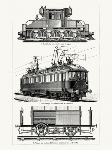 Технология Литография электропоездов 1905 г.