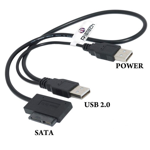 miniSATA 13-контактный блок питания CD DVD USB-адаптер