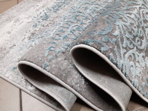 TAMARES Ковер 160x230 VINTAGE LOFT серый бирюзовый
