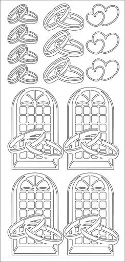 НАКЛЕЙКИ СВАДЕБНЫЕ НАКЛЕЙКИ №JO-107