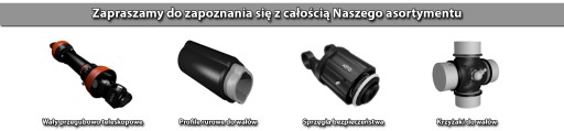 Sprzęgło wału wałka WOM na kołek śrubę ścinaną 32x76