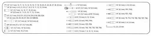 НАБОР ТОРЦЕВЫХ КЛЮЧЕЙ ТОРЦЕВЫЕ КЛЮЧИ TORX 108*