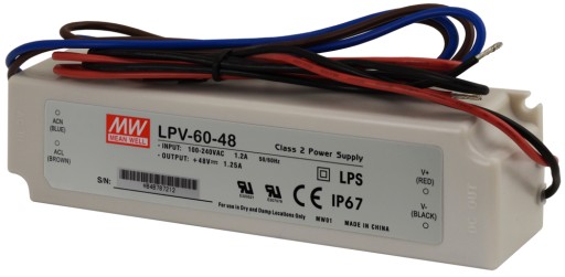 Zasilacz MeanWell LPV-60-48 48V DC 1,25A 60W IP67