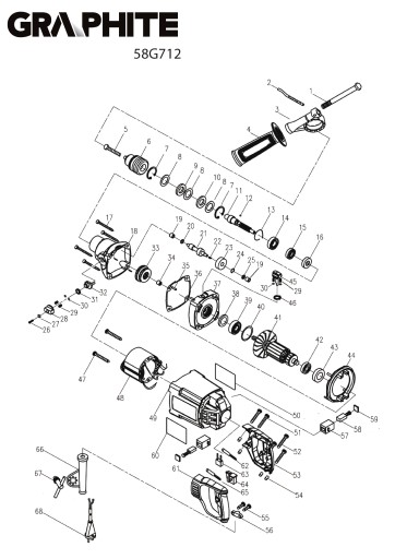 ГРАФИТ 58G712 ВЫКЛЮЧАТЕЛЬ ДЛЯ УДАРНОЙ ДРЕЛЬИ