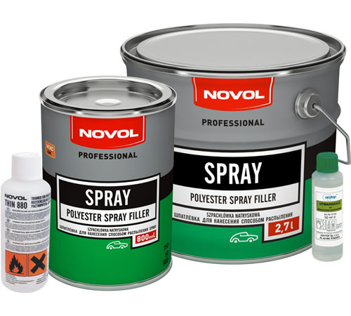 NOVOL SPRAY SPRAY PUTTY 1,2 КГ