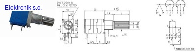 ПОВОРОТНЫЙ ПОТЕНЦИОМЕТР 2X10KB ЛИНЕЙНЫЙ 9X11 С ПЕРЕКЛЮЧАТЕЛЕМ