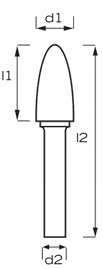 Фреза Напильник с хвостовиком RBF 10x20 хвостовик 6