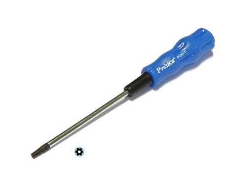 Отвертка TORX T15 H с отверстием посередине.