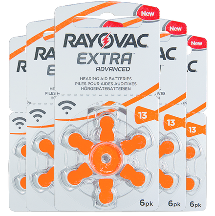 Rayovac Extra 13 EMF PR48 Слуховые батарейки 30 шт.