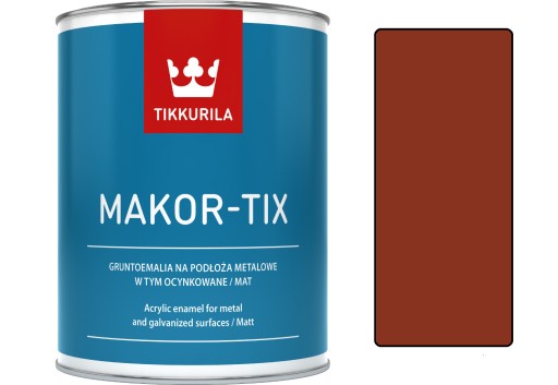 Краска оцинкованная Tikkurila Makor-tix 3л красный оксид