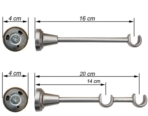 КАРДИНЫ 160 см ДВОЙНЫЕ Карнизы CLASSIC 1,6 м.