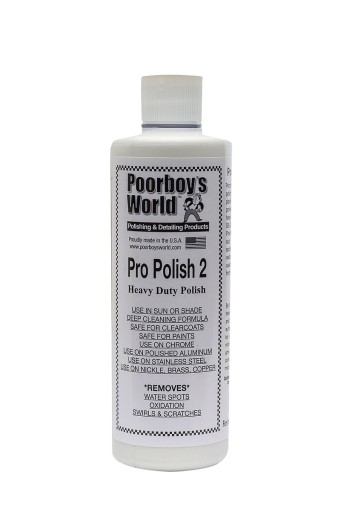 Poorboy's World Pro Polish 2 легкое абразивное чистящее средство перед нанесением воска 473мл