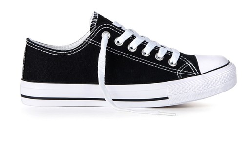 Buty sportowe TRAMPKI tenisówki Czarne P4